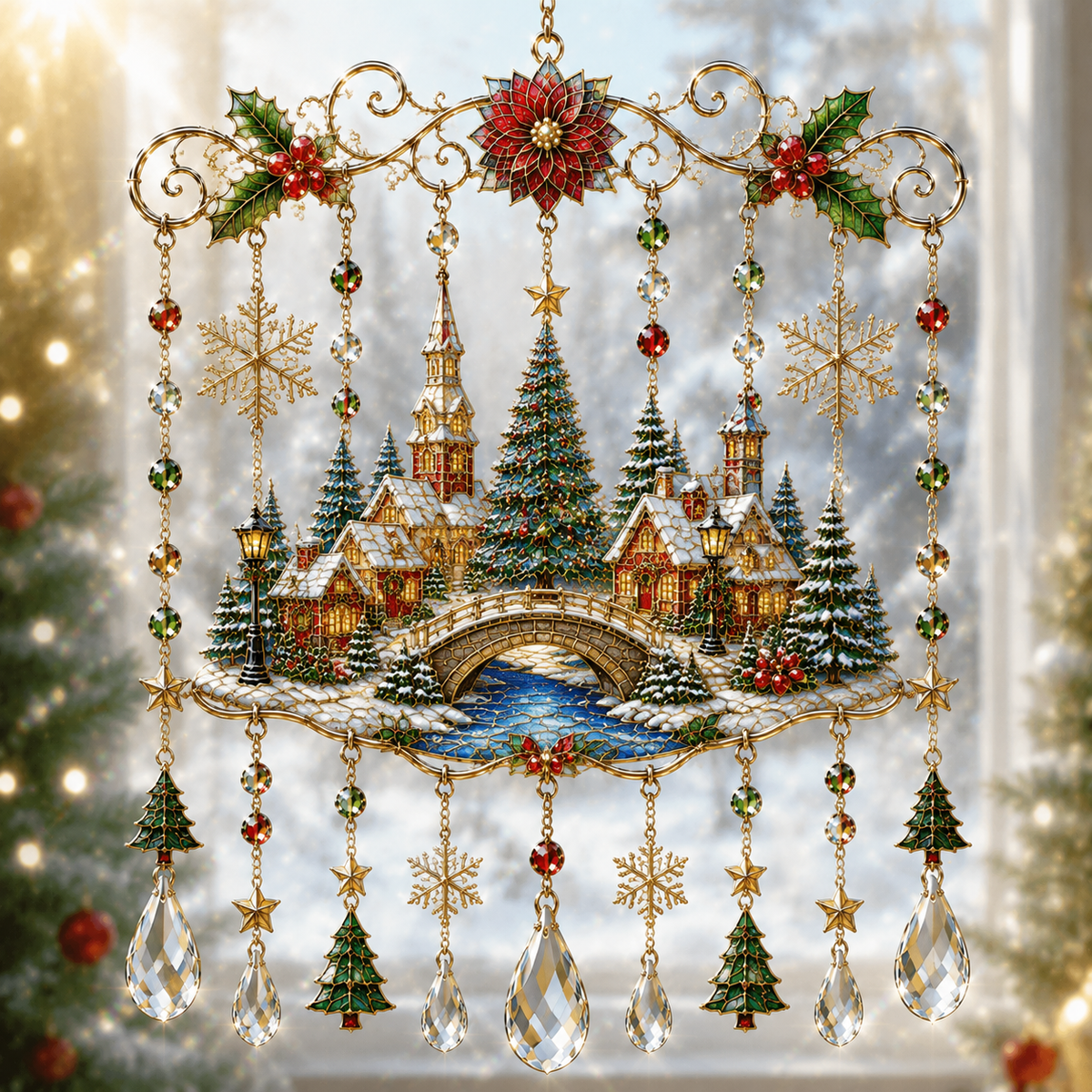 ❤️⏰LIMITED TIME 49% OFF!🔥🔥Last 30pcs🔥 -High-quality handmade Christmas window decorations