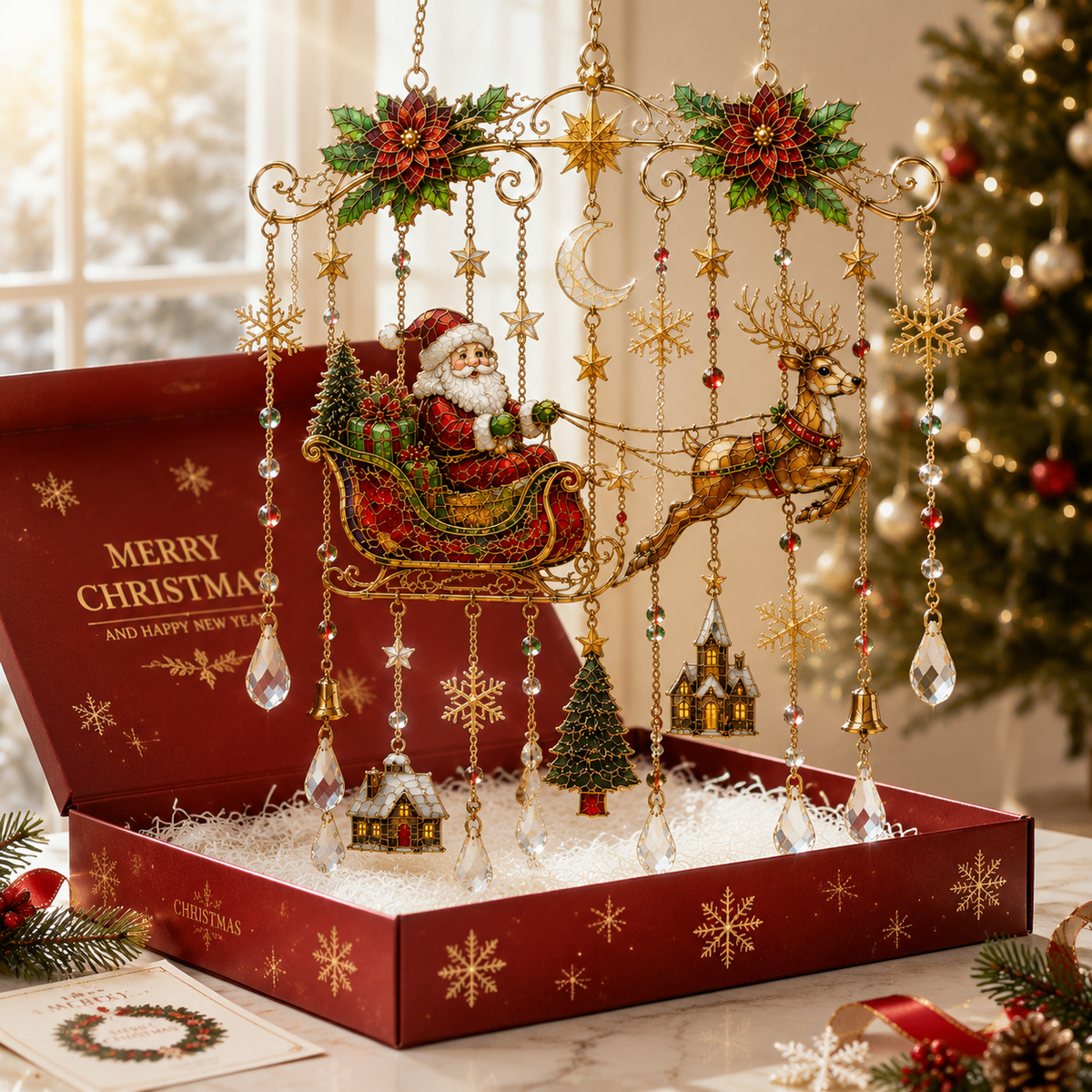 ❤️⏰LIMITED TIME 49% OFF!🔥🔥Last 30pcs🔥 -High-quality handmade Christmas window decorations