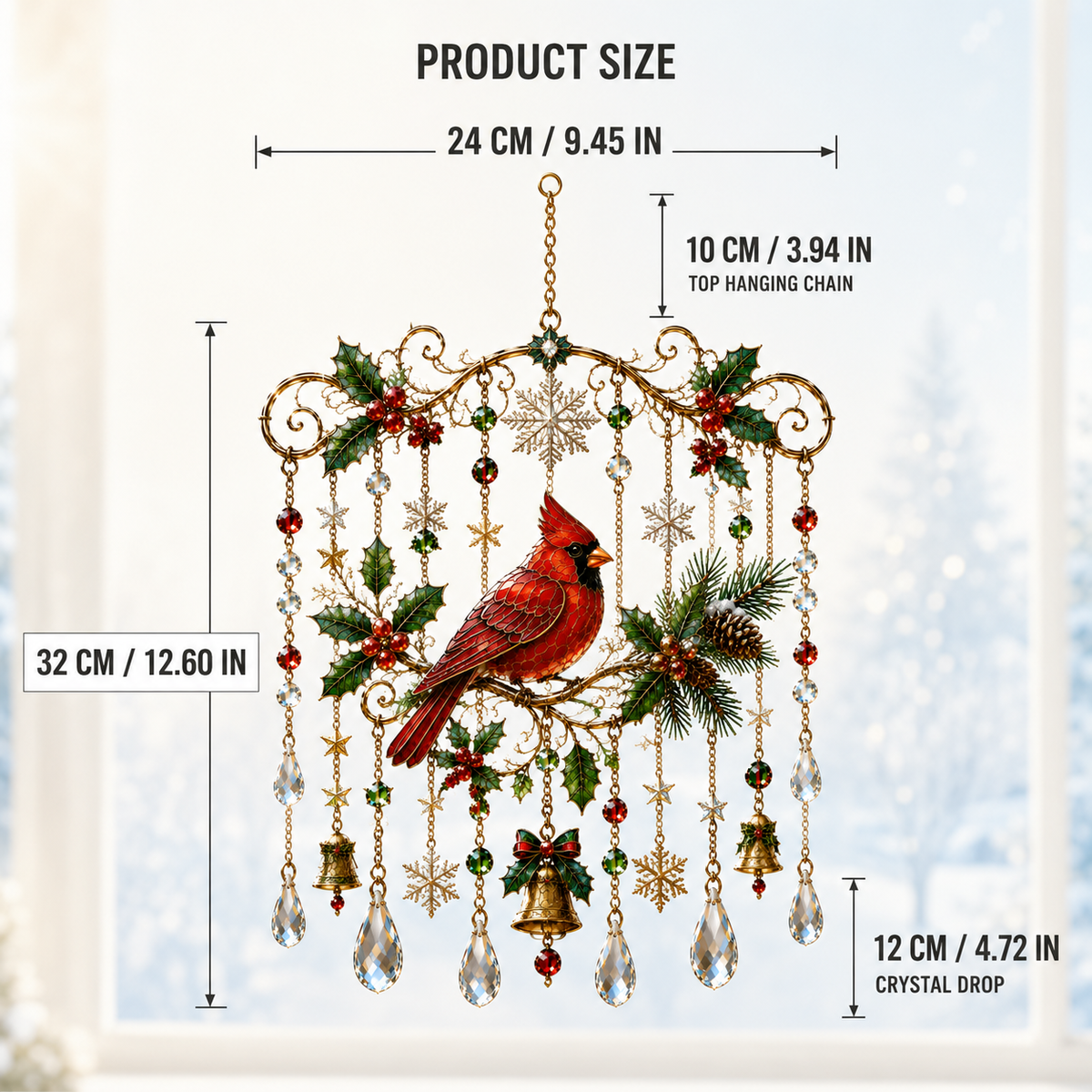 🔥🔥🔥 2026 Christmas Wind Chime Window Decorations