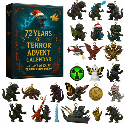💖🦖Godzilla Kaiju Advent Calendar, 24-Day Christmas Countdown Calendar