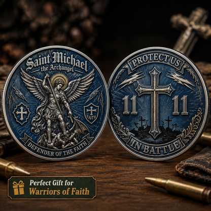 ❤️🔥Last 30pcs🔥Saint Michael Archangel Challenge Coin