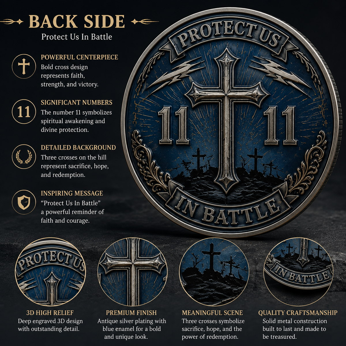 ❤️🔥Last 30pcs🔥Saint Michael Archangel Challenge Coin