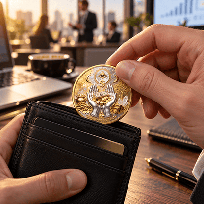 💰3D Wealth Coin – Gold-Tone Prosperity Symbol with Double-Sided Relief - image 4