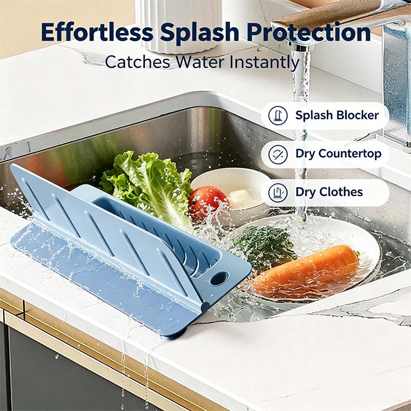 Kitchen Sink Splash Guard Water Guard for Washbasin Dining Room Dish Washing💦