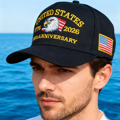 250th Anniversary American Patriotic Dad Hat with Eagle Statue of Liberty Embroidery
