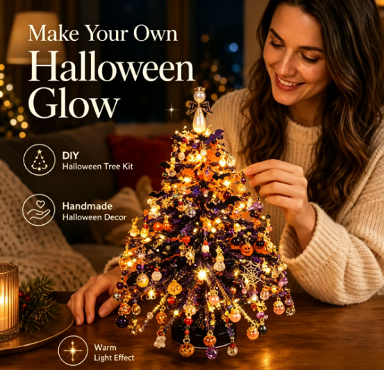 🎄✨ DIY Beaded Christmas Tree Kit – 🎅Create Your Own Sparkling Holiday Decoration