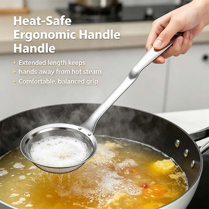 2-Piece Stainless Steel Fine Mesh Skimmer Spoons, Multi-Size Hot Pot Fat Skimmers 🍲 - image 5