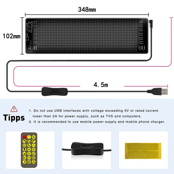 🔥Flash Sale✨DIY Car Dynamic LED Smart Colorful Eye Lamp Soft Screen - image 14