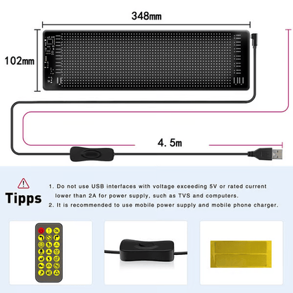🔥Flash Sale✨DIY Car Dynamic LED Smart Colorful Eye Lamp Soft Screen - image 14