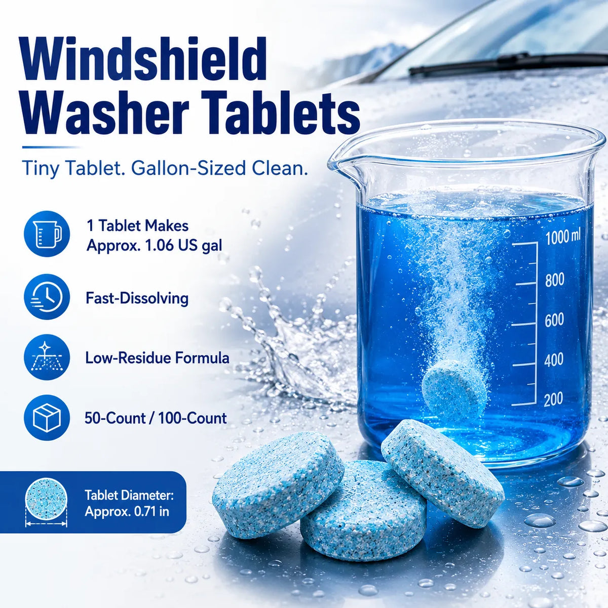 🚗💧 Windshield Washer Tablets — Drop, Dissolve & Drive Clear! - image 4
