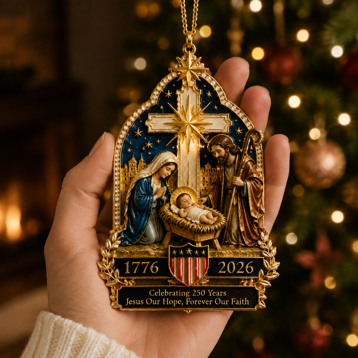 ❤️✨Nativity scene Christmas tree ornament