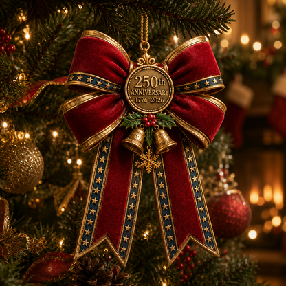 ❤️✨250th Anniversary Bow Christmas Tree Ornament