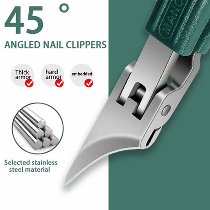 Eagle Beak Beveled Nail Clippers, 3Pcs✂️ For Thick & Ingrown Nails, Seniors