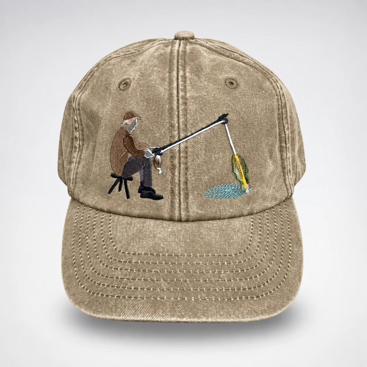 🔥 Last Day 49% OFF-🎣🧢 Catch of the Day Interactive Fishing Cap –🎁 Vintage Washed Moving Fish Hat - image 6