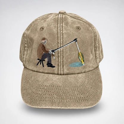 🔥 Last Day 49% OFF-🎣🧢 Catch of the Day Interactive Fishing Cap –🎁 Vintage Washed Moving Fish Hat - image 6