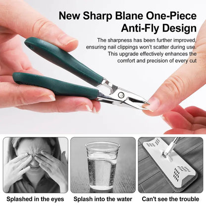 Eagle Beak Beveled Nail Clippers, 3Pcs✂️ For Thick & Ingrown Nails, Seniors