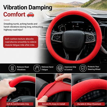 Universal Silicone Steering Wheel Cover, Non-Slip Soft Grip All Season Car 🚗 - image 3