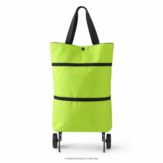 🎁💖【10inch*18inch】Foldable Shopping Trolley Bag with Wheels, Portable Reusable Grocery Tote, Lightweight