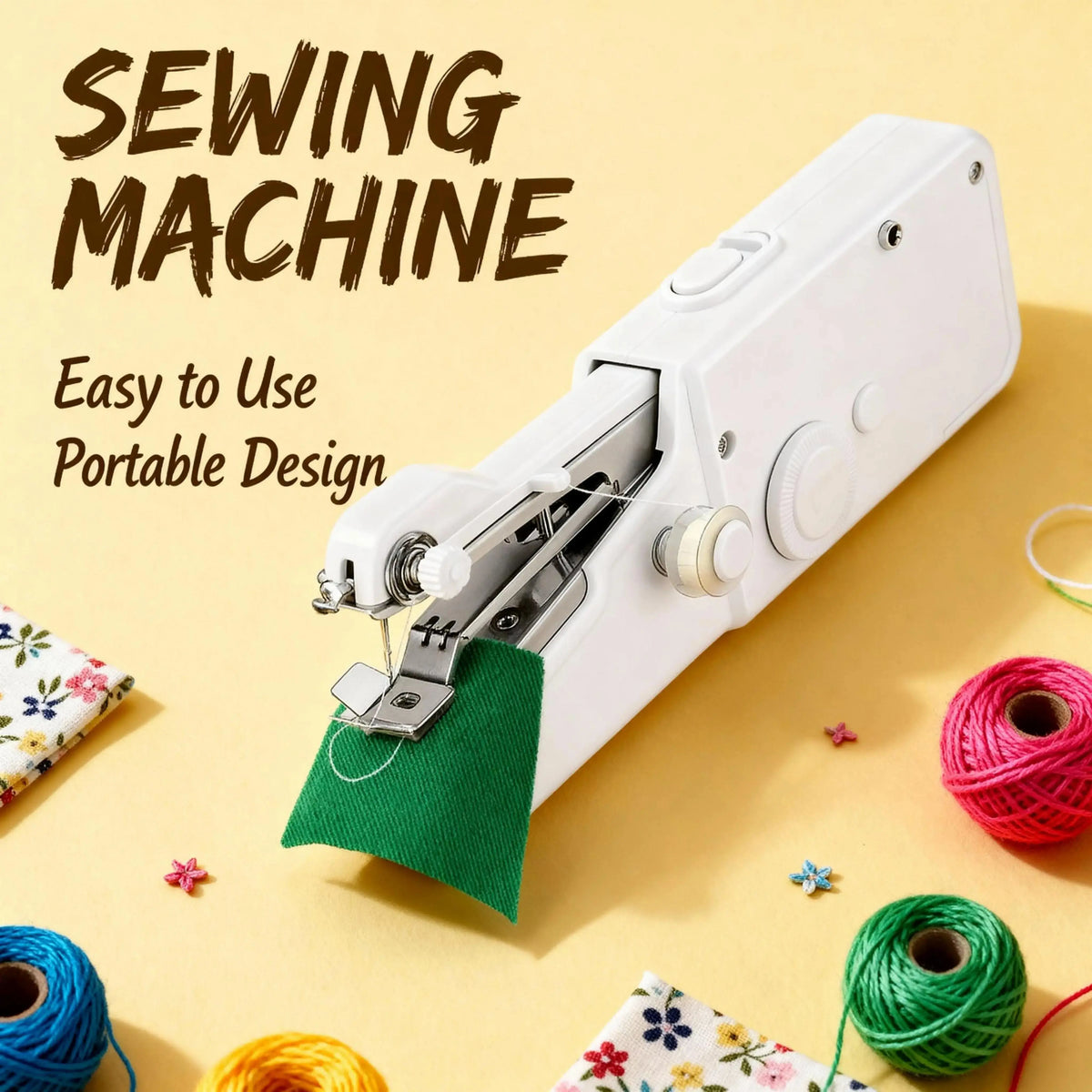 Portable Miniature Handheld Sewing Machine- Beginner-Simple Operation 🧵 - image 2