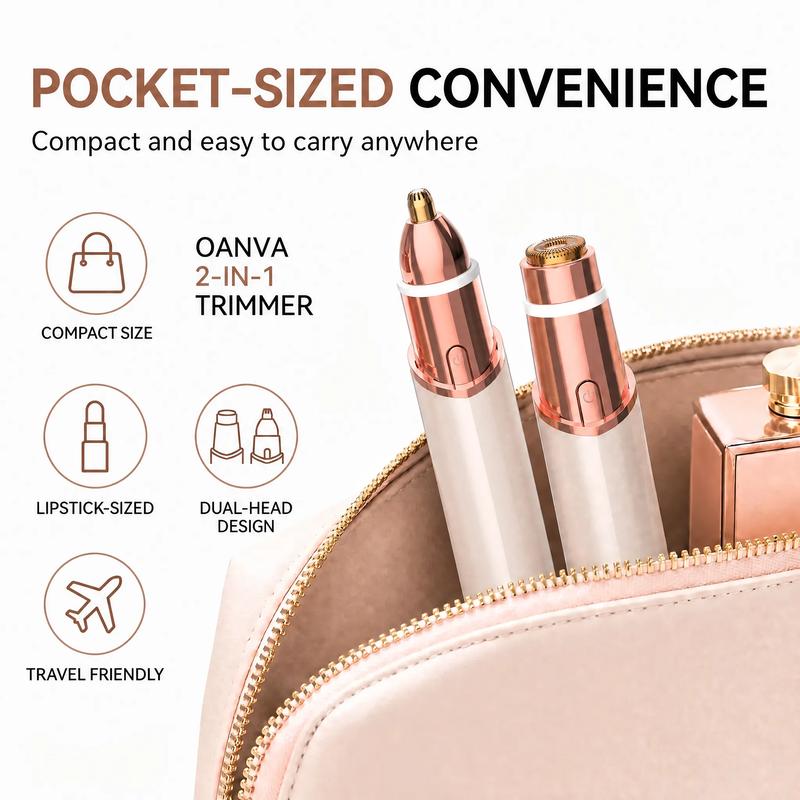 2 in 1 facial & eyebrow hair trimmer for Women, Rechargeable Face Razor✨ - image 4