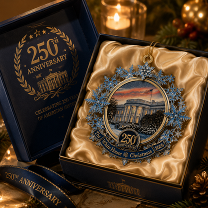 ❤️✨White House 250th Anniversary Commemorative Snowflake Ornament