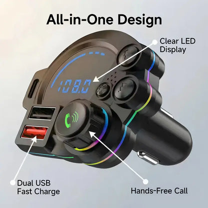 Father’s Day PD30W FM Bluetooth Car Charger RGB 🎁