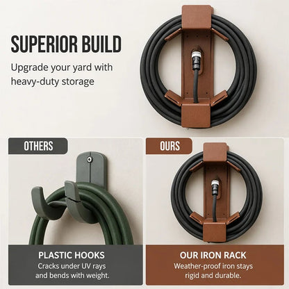 💯📢📢50% OFF !! ⏰Wall Mounted Iron Garden Hose Holder - image 6