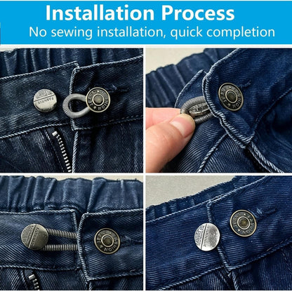 👖 8-Piece Metal Button Extenders for Jeans & Pants - image 4