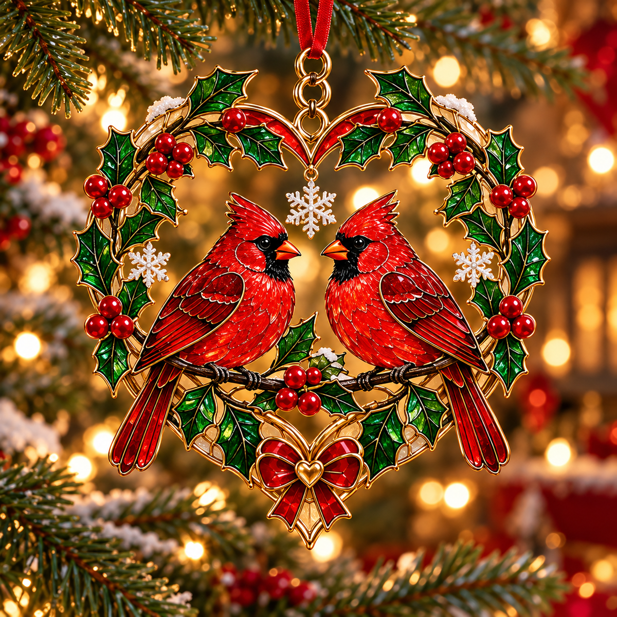 2026 Feathered Christmas Jewels – 6-Piece Bird Ornament Gift Set