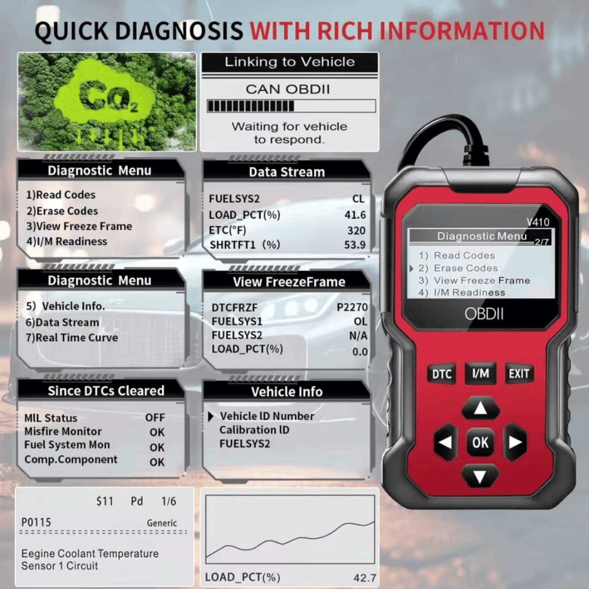 🚘OBD2 Advanced Diagnostic Tool Professional Engine Code Reader🛡️ - image 3
