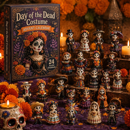 High-quality miniature model✨2026 Day of the Dead Advent Calendar – 24 Days of Mystery Collectible Figurines, Sugar Skull Characters & Festive Holiday Surprises - image 10