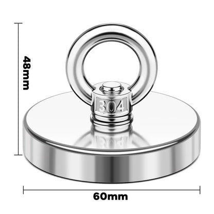 350 LBS Heavy Duty Fishing Magnet, Magnet with Countersunk Eyebolt🧲 - image 13