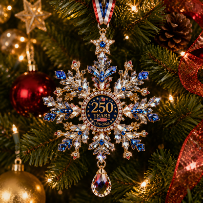 ❤️✨High-quality crystal snowflake ornaments
