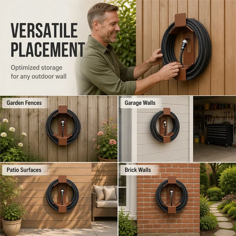 💯📢📢50% OFF !! ⏰Wall Mounted Iron Garden Hose Holder - image 7