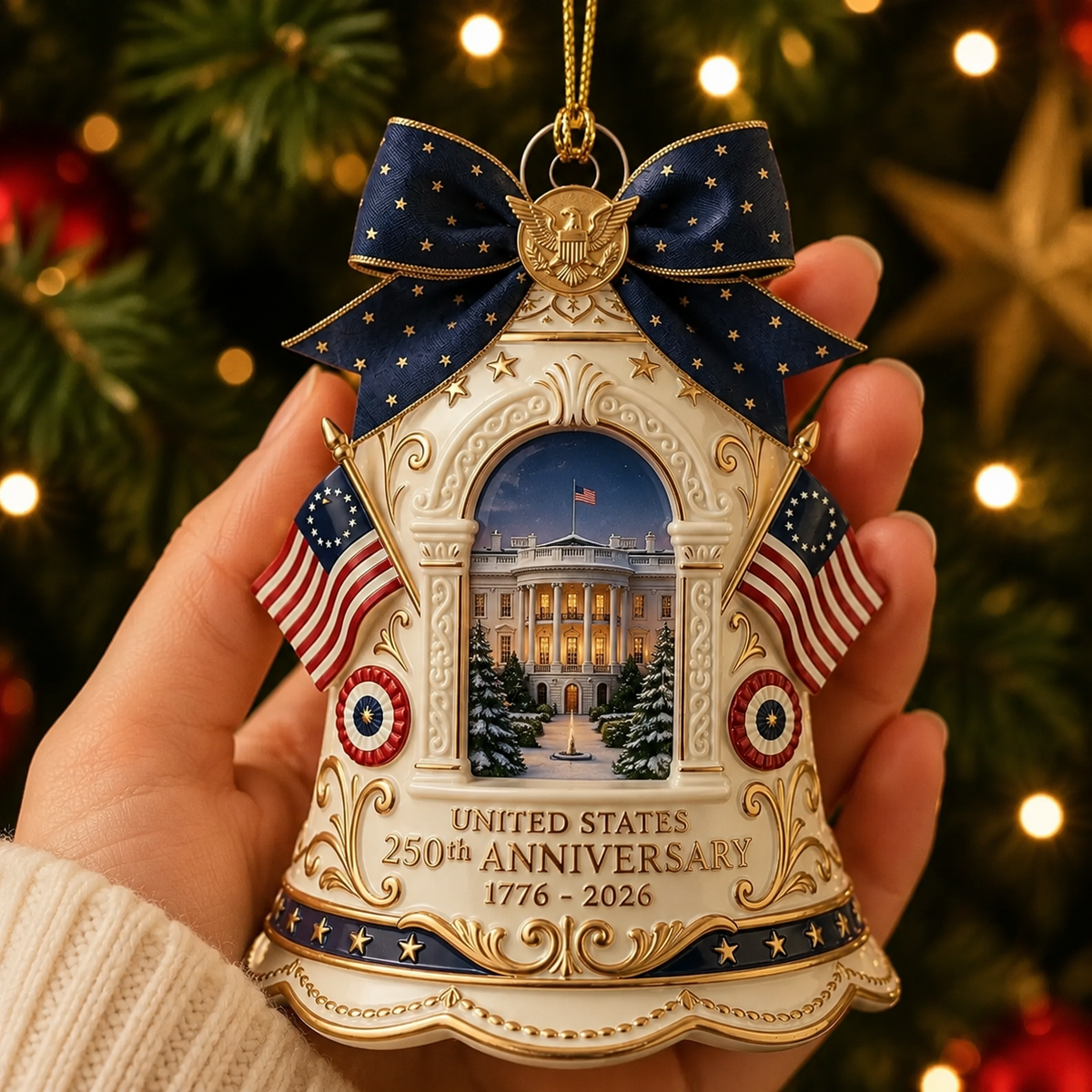❤️✨250th Anniversary Limited Edition Bell Christmas Tree Ornament