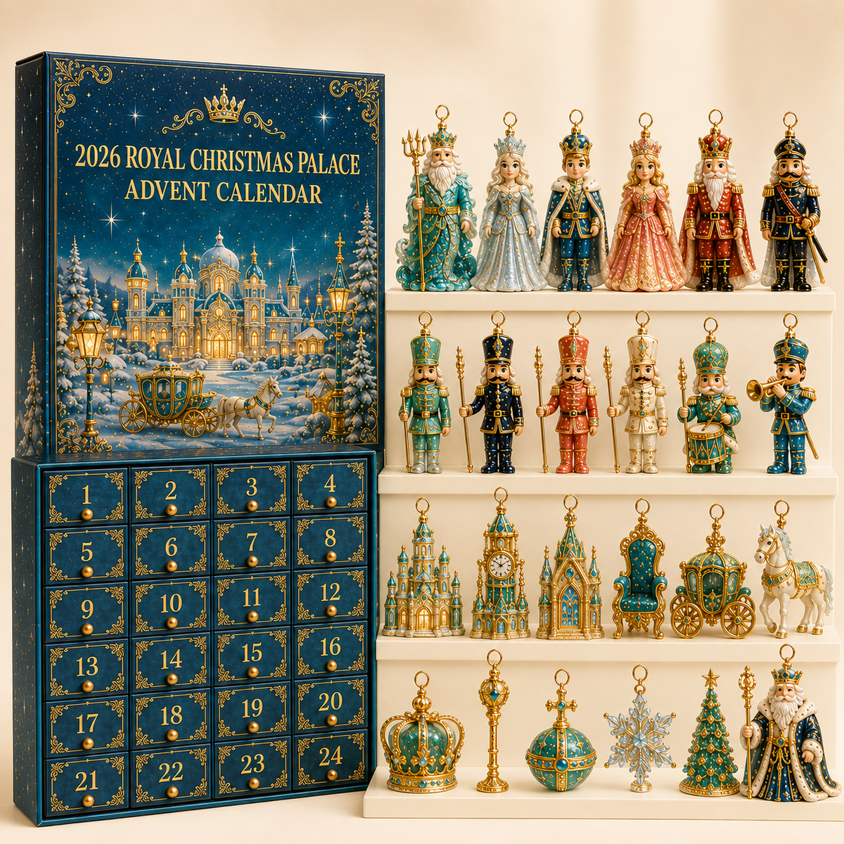 ❤️🔥Last 30pcs🔥❤️✨2026 Royal Christmas Palace Luxury Countdown Gift Set