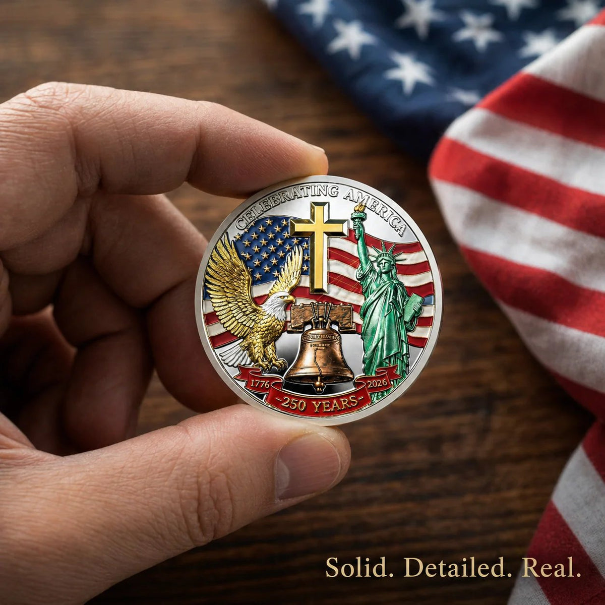 🎉🇺🇸 Limited Edition!🔥🔥United States 250th Anniversary Coin - image 6