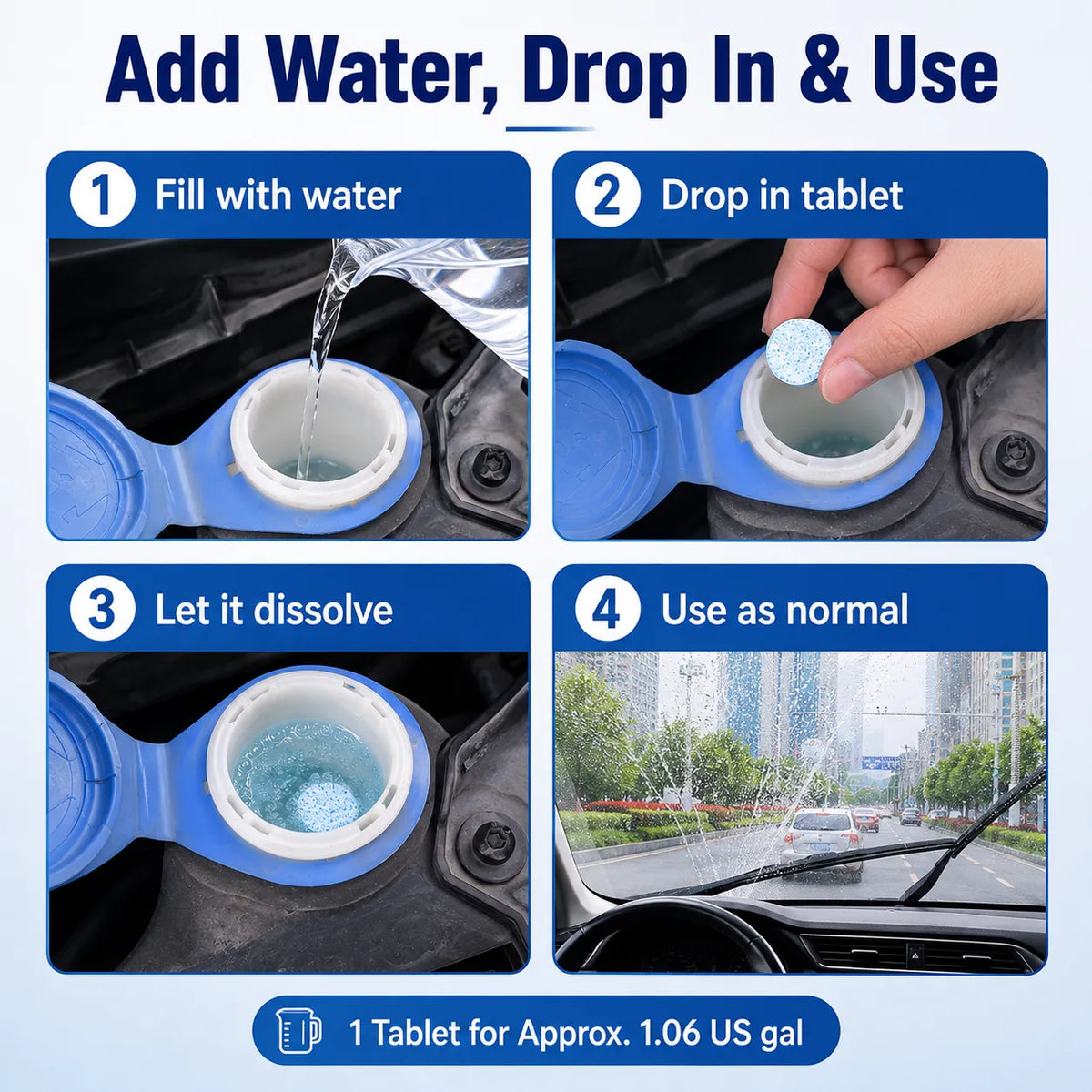 🚗💧 Windshield Washer Tablets — Drop, Dissolve & Drive Clear! - image 8