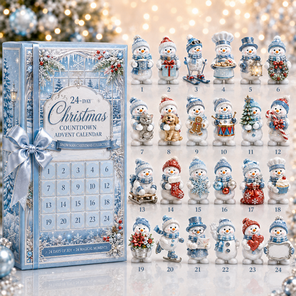 ❤️🔥24-Day Christmas Countdown Advent Calendar – Snowman Christmas Series