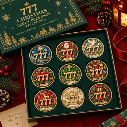 🎄✨ Lucky 777 Christmas Blessing Coin — Holiday Collectible Keepsake 🎁 - image 1