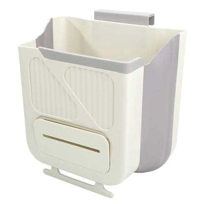 2026 New Hanging Bin for Kitchen Cabinet Doors, Plastic Folding Garbage Bin for Cabinet🗑️ - image 12