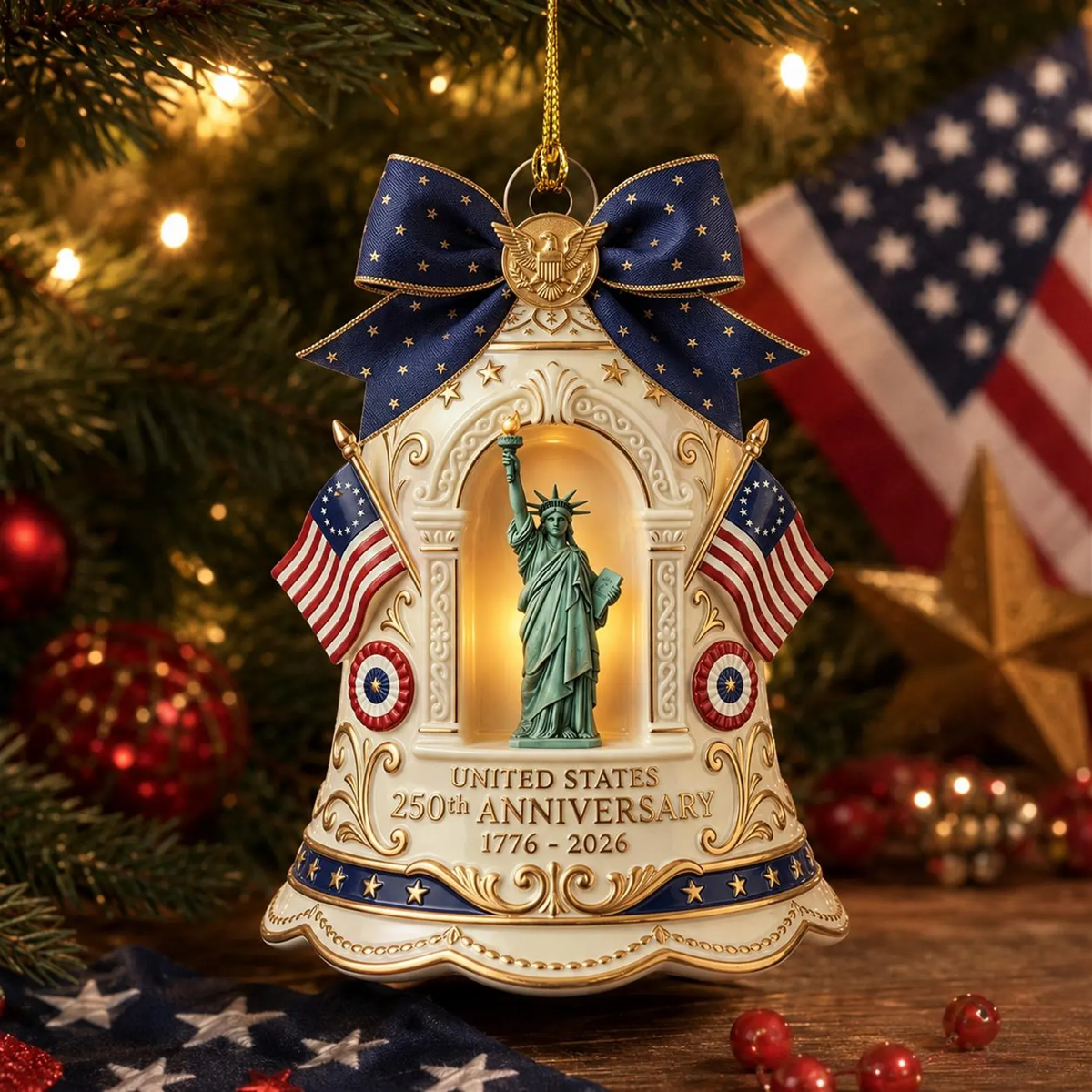 ❤️✨250th Anniversary Limited Edition Bell Christmas Tree Ornament
