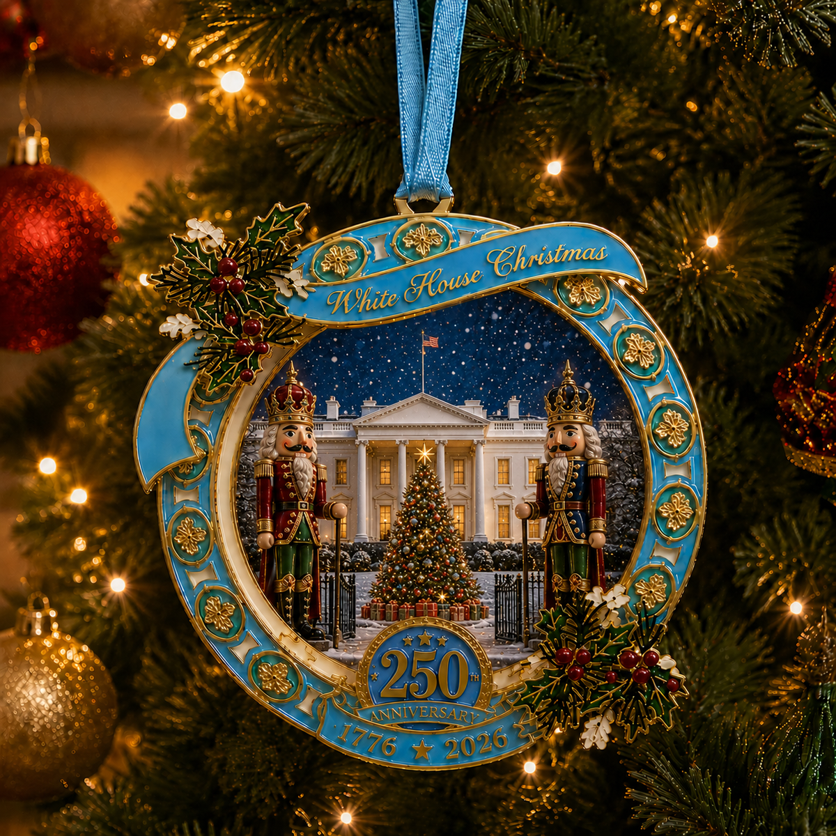 ❤️🔥"The Nutcracker" 250th Anniversary Ornament—Guarding the White House