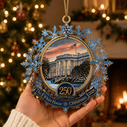 ❤️✨White House 250th Anniversary Commemorative Snowflake Ornament