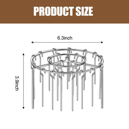 Air Fryer Skewer Rack,Round Grill with Stainless Steel🍢