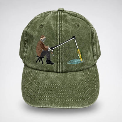 🔥 Last Day 49% OFF-🎣🧢 Catch of the Day Interactive Fishing Cap –🎁 Vintage Washed Moving Fish Hat - image 11