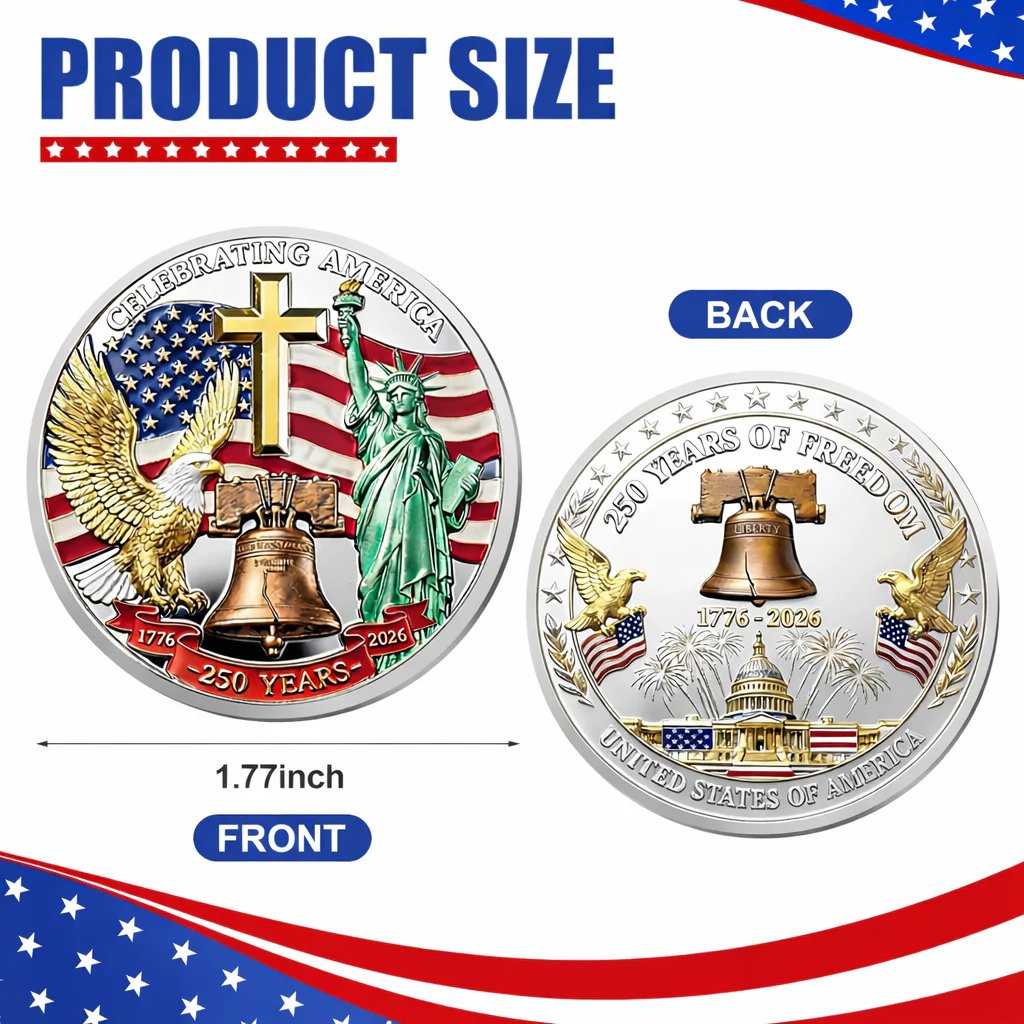 🎉🇺🇸 Limited Edition!🔥🔥United States 250th Anniversary Coin - image 4