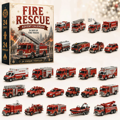 ❤️last 30pcs🔥🚒Fire Rescue 24-Day Advent Calendar