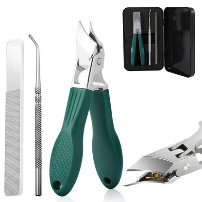 Eagle Beak Beveled Nail Clippers, 3Pcs✂️ For Thick & Ingrown Nails, Seniors