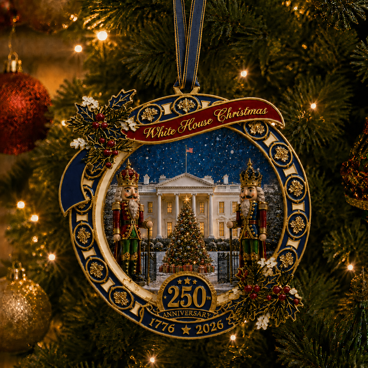 ❤️🔥"The Nutcracker" 250th Anniversary Ornament—Guarding the White House